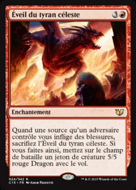 Éveil du tyran céleste, carte Magic C15 24 — extension Commander 2015