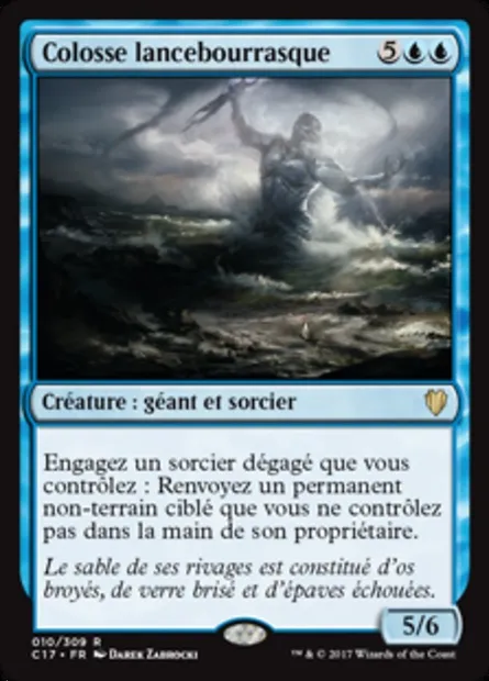 Colosse lancebourrasque, carte Magic C17 10 — extension Commander 2017