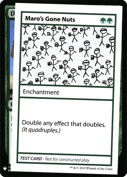 Maro's Gone Nuts, Magic card CMB1 81 — Mystery Booster Playtest Cards 2019 set