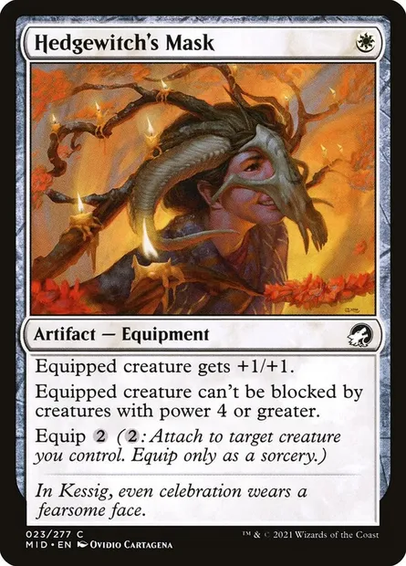 Hedgewitch's Mask, Magic card MID 23 — Innistrad: Midnight Hunt set