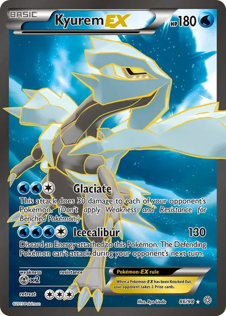 Kyurem EX, Pokémon card AOR 86 — Ancient Origins set