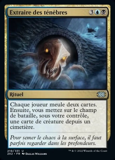 Extraire des ténèbres, carte Magic 2X2 210 — extension Double Masters 2022