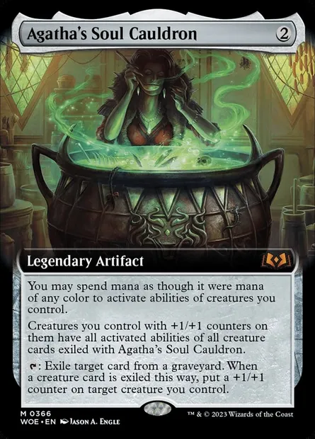 Agatha's Soul Cauldron, Magic card WOE 366 — Wilds of Eldraine set