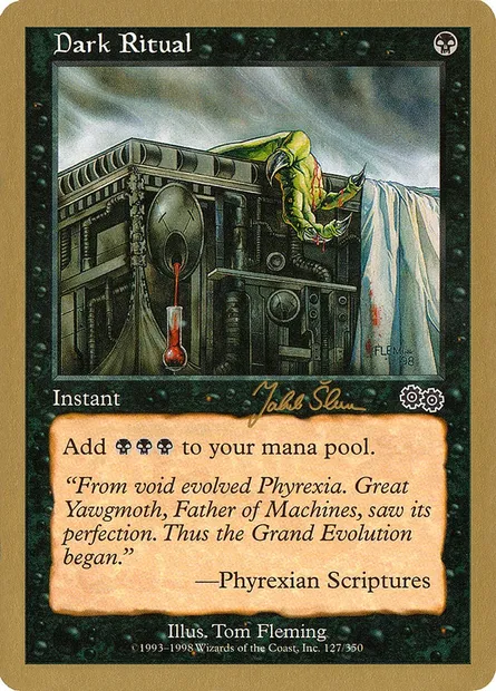 Dark Ritual, Magic card WC99 js127 — World Championship Decks 1999 set