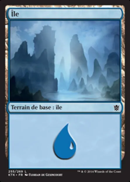 Île, carte Magic KTK 255 — extension Les Khans de Tarkir