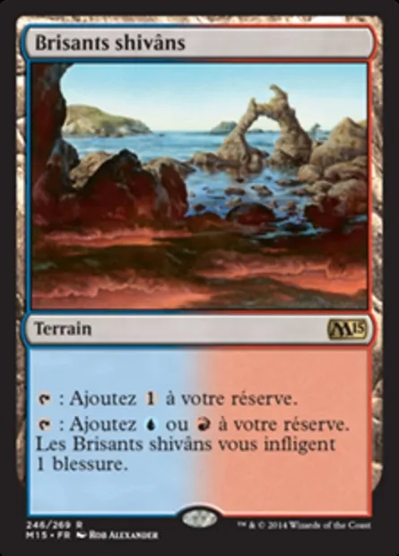 Brisants shivâns, carte Magic M15 246 — extension Magic 2015