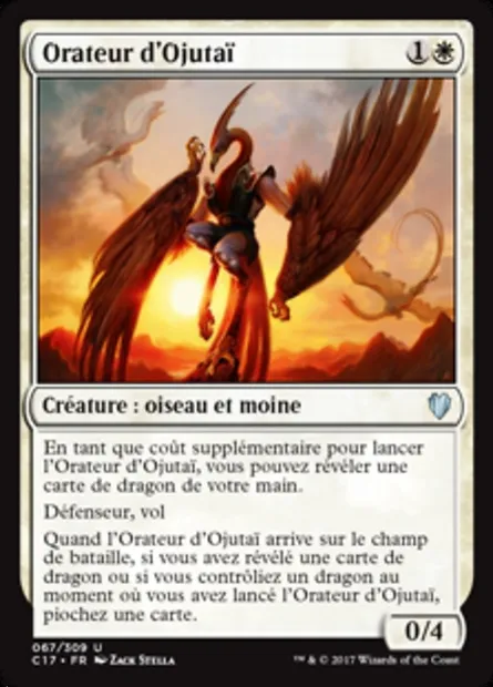 Orateur d'Ojutaï, carte Magic C17 67 — extension Commander 2017