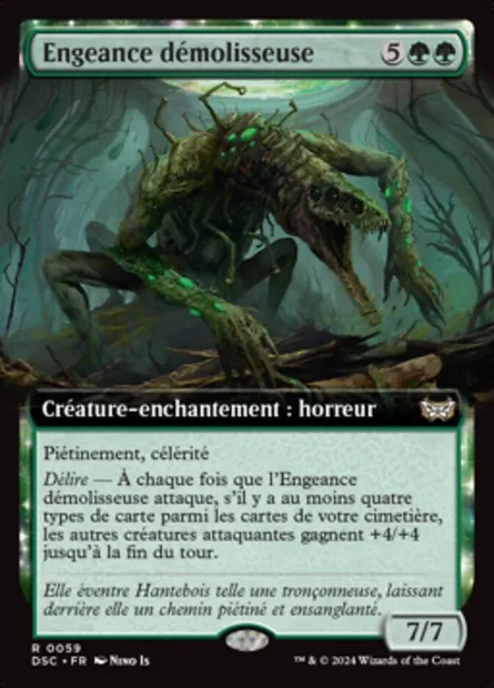 Engeance démolisseuse, carte Magic DSC 59 — extension Duskmourn: House of Horror Commander