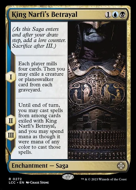 King Narfi's Betrayal, Magic card LCC 272 — The Lost Caverns of Ixalan Commander set