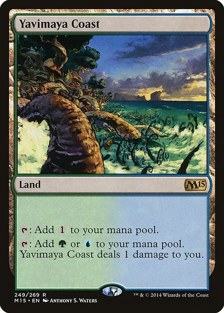 Yavimaya Coast, Magic card M15 249 — Magic 2015 set