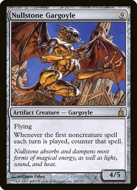 Nullstone Gargoyle, Magic card RAV 266 — Ravnica: City of Guilds set