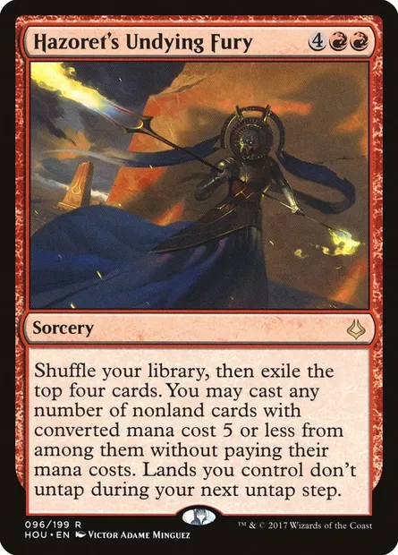 Hazoret's Undying Fury, Magic card HOU 96 — Hour of Devastation set