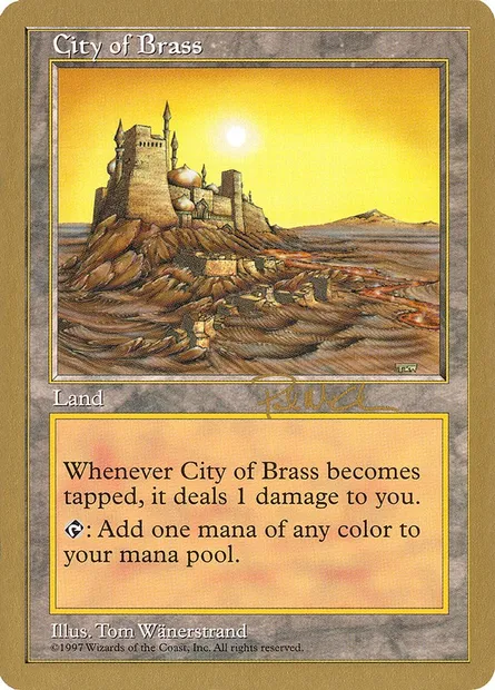 City of Brass, Magic card WC97 pm413 — World Championship Decks 1997 set
