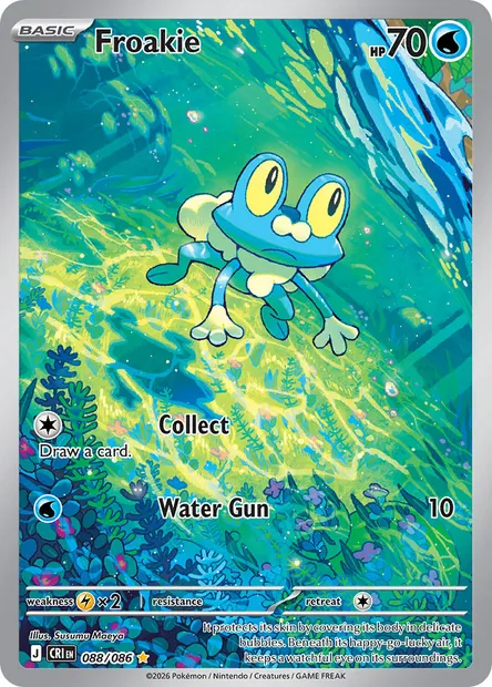 Froakie, Pokémon card CRI 088 — Chaos Rising set