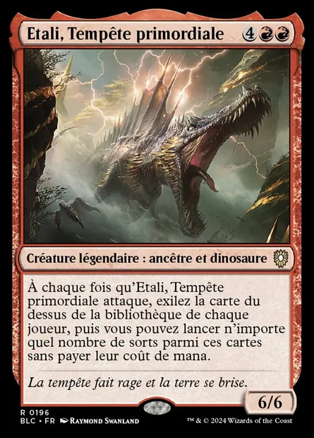 Etali, Tempête primordiale, carte Magic BLC 196 — extension Bloomburrow Commander