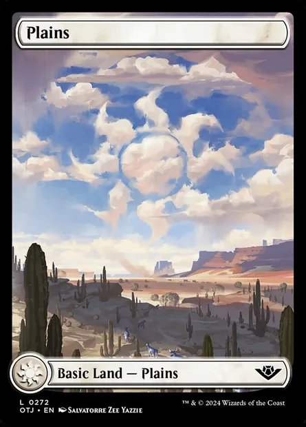 Plains, Magic card OTJ 272 — Outlaws of Thunder Junction set