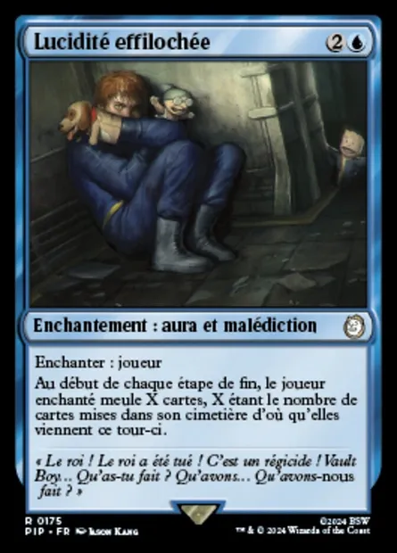 Lucidité effilochée, carte Magic PIP 175 — extension Fallout