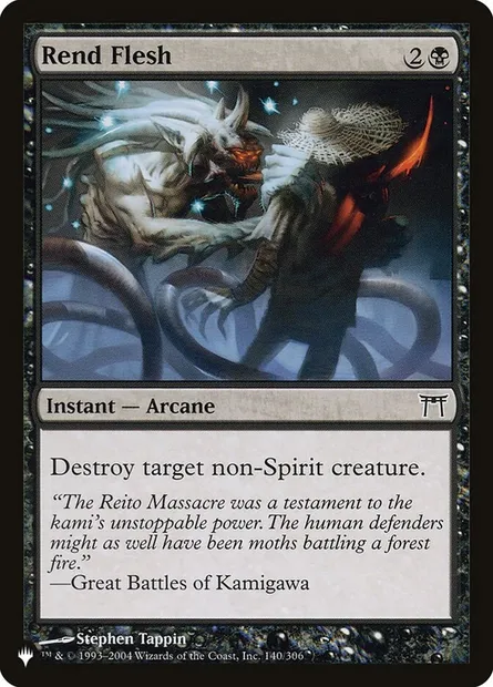 Rend Flesh, Magic card PLST CHK-140 — The List set