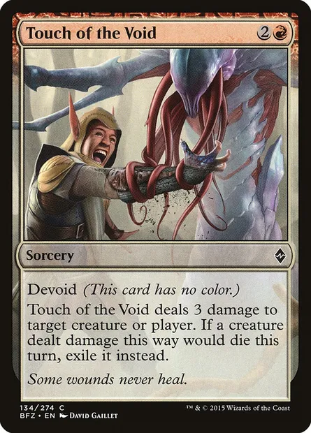 Touch of the Void, Magic card BFZ 134 — Battle for Zendikar set