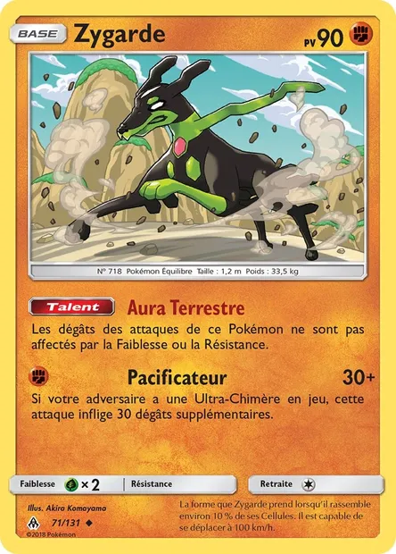 Zygarde, carte Pokémon FLI 71 — extension Lumière Interdite