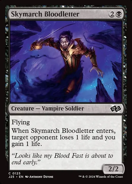 Skymarch Bloodletter, Magic card J25 125 — Foundations Jumpstart set
