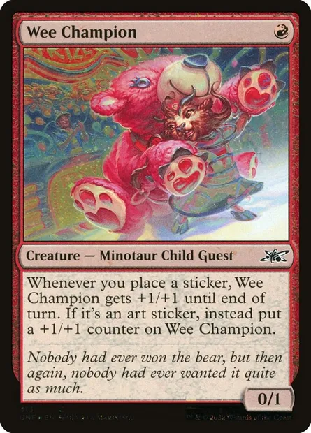 Wee Champion, Magic card UNF 413 — Unfinity set