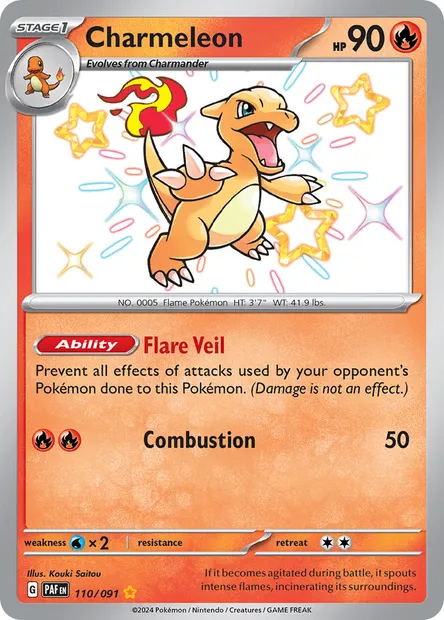 Charmeleon, Pokémon card PAF 110 — Paldean Fates set
