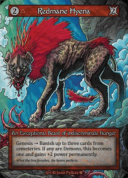 Redmane Hyena, Sorcery card GOT 154 — Gothic set