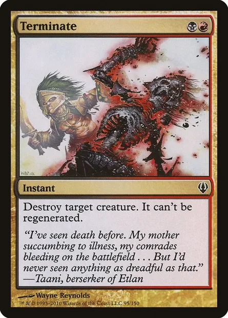 Terminate, Magic card ARC 95 — Archenemy set