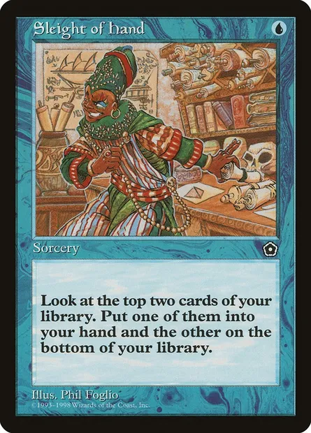 Sleight of Hand, Magic card P02 46 — Portal Second Age set