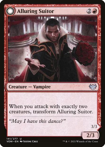 Alluring Suitor // Deadly Dancer, Magic card VOW 141 — Innistrad: Crimson Vow set
