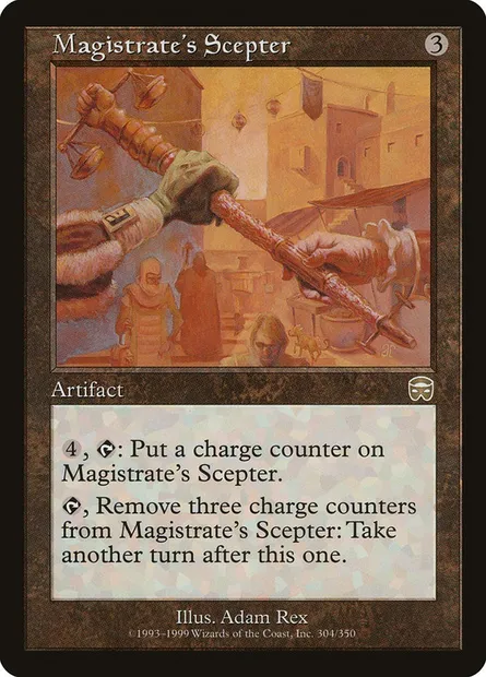 Magistrate's Scepter, Magic card MMQ 304 — Mercadian Masques set
