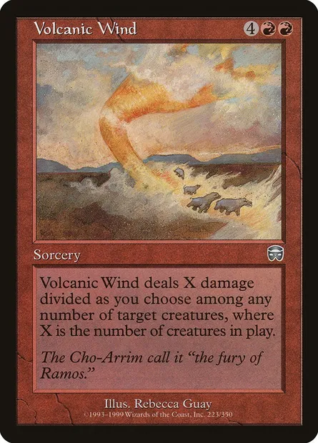 Volcanic Wind, Magic card MMQ 223 — Mercadian Masques set