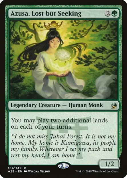 Azusa, Lost but Seeking, Magic card A25 161 — Masters 25 set