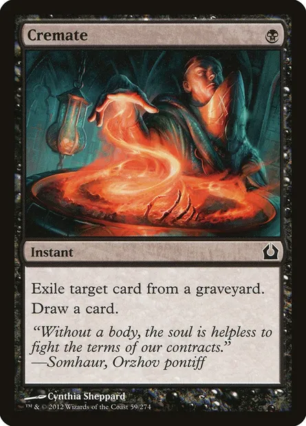 Cremate, Magic card RTR 59 — Return to Ravnica set