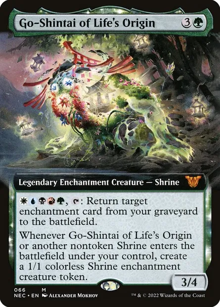 Go-Shintai of Life's Origin, Magic card NEC 66 — Neon Dynasty Commander set