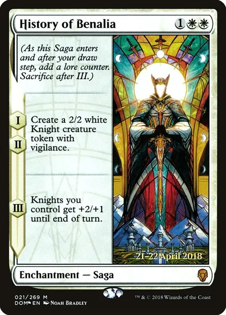 History of Benalia, Magic card PDOM 21s — Dominaria Promos set