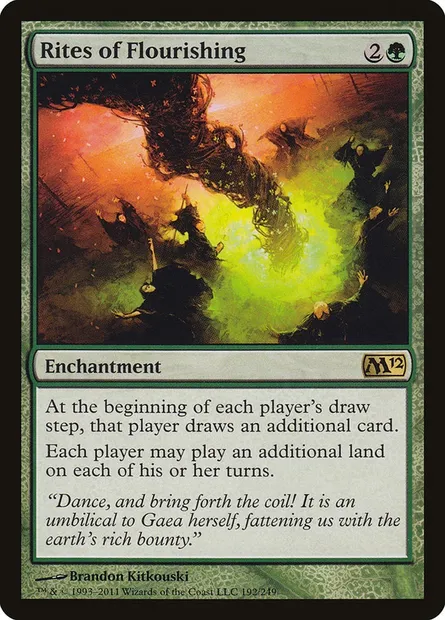 Rites of Flourishing, Magic card M12 192 — Magic 2012 set