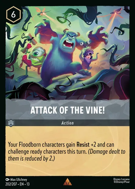 Attack of the Vine!, Disney Lorcana card CH13-202 — Attack of the Vine! set