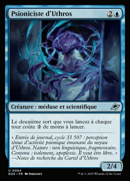Psioniciste d'Uthros, carte Magic EOE 84 — extension Edge of Eternities