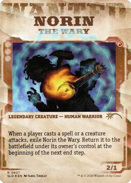 Norin the Wary // Norin the Wary, carte Magic SLD 827 — extension Secret Lair Drop