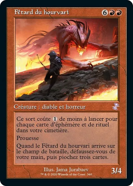 Fêtard du hourvari, carte Magic TSR 340 — extension Spirale Temporelle Remastered