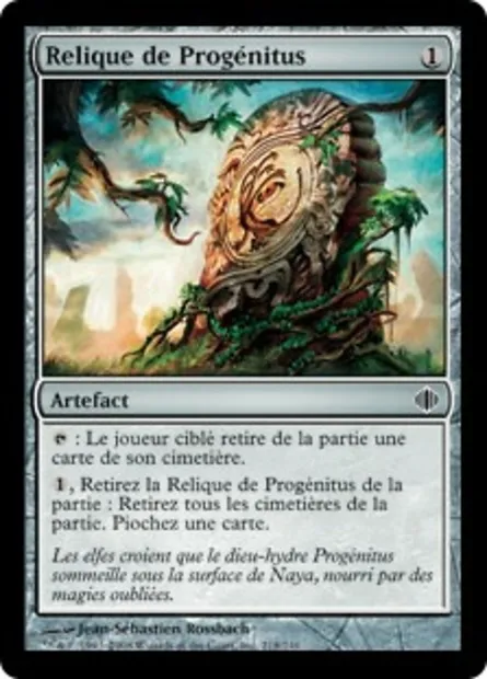 Relique de Progénitus, carte Magic ALA 218 — extension Les éclats d'Alara