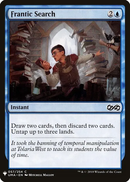 Frantic Search, Magic card PLST UMA-57 — The List set
