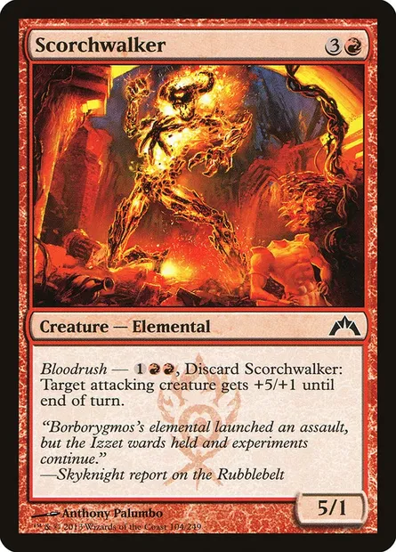 Scorchwalker, Magic card GTC 104 — Gatecrash set