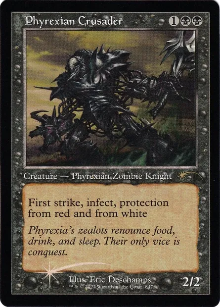 Croisé phyrexian, carte Magic SLD 847 — extension Secret Lair Drop