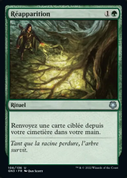 Réapparition, carte Magic GN3 106 — extension Game Night: Free-for-All
