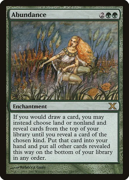 Abundance, Magic card 10E 249 — Tenth Edition set