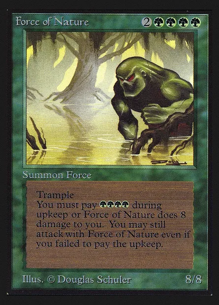Force of Nature, Magic card CEI 195 — Intl. Collectors' Edition set