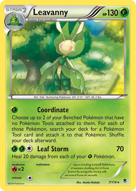 Leavanny, Pokémon card PHF 7 — Phantom Forces set